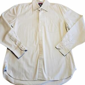 TOMMY HILFIGER SUPER SOFT BEIGE LARGE BUTTON DOWN